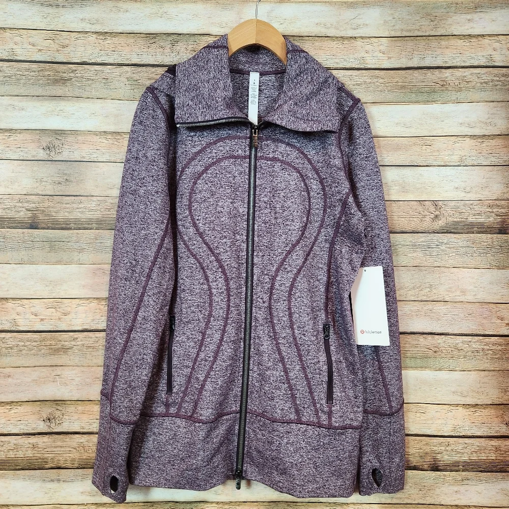 Lululemon Stride Jacket II - Heathered Black Cherry - Picture 2 of 6